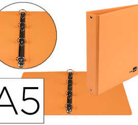 classeur-liderpapel-4-anneaux-ronds-25mm-a5-carton-remborda-pvc-coloris-orange