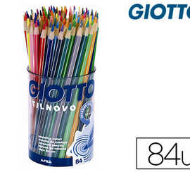 crayon-couleur-giotto-stilnovo-hexagonal-6-8mm-mine-qualita-suparieure-3-3mm-coloris-vifs-intenses-atui-carton-84-unita