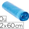 SAC POUBELLE DOMESTIQUE 52X60C M CALIBRE 70 CAPACITA 20L COLORIS BLEU ROULEAU 20 UNITAS SAC POUBELLE DOMESTIQUE 52X60C M CALIBRE 70 CAPACITA 20L COLORIS BLEU ROULEAU 20 UNITAS
