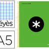 CAHIER SPIRALE LIDERPAPEL ANTA RTIK A5 240P 100G COUVERTURE REMBORDAE SAYES MICROPERFORA 5 BANDES COLORIS VERT FLUO CAHIER SPIRALE LIDERPAPEL ANTA RTIK A5 240P 100G COUVERTURE REMBORDAE SAYES MICROPERFORA 5 BANDES COLORIS VERT FLUO