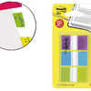 MARQUE-PAGES POST-IT STANDARD INDEX 25X44MM 60F 3 COLORIS ROUGE ORANGE VERT