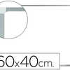 TABLEAU BLANC Q-CONNECT MALAMI NA CADRE ALUMINIUM MAT COINS ARRONDIS MARQUEURS SPACIAUX FIXATION MUR 60X40CM TABLEAU BLANC Q-CONNECT MALAMI NA CADRE ALUMINIUM MAT COINS ARRONDIS MARQUEURS SPACIAUX FIXATION MUR 60X40CM