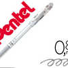ROLLER PENTEL MÉTAL SLICCI POINTE AIGUILLE ÉCRITURE FINE 0.8MM CORPS FIN COURT 13.5CM ENCRE GEL COULEUR ARGENT ROLLER PENTEL MÉTAL SLICCI POINTE AIGUILLE ÉCRITURE FINE 0.8MM CORPS FIN COURT 13.5CM ENCRE GEL COULEUR ARGENT