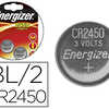 PILE ENERGIZER MINIATURE APPAR EILS ALECTRONIQUES I.C.E. CR2450 3V BLISTER 2 UNITAS PILE ENERGIZER MINIATURE APPAR EILS ALECTRONIQUES I.C.E. CR2450 3V BLISTER 2 UNITAS