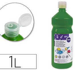 gouache-scolaire-liderpapel-li-quide-lavable-fermeture-s-curit-brillante-coloris-vert-fonc-1000ml