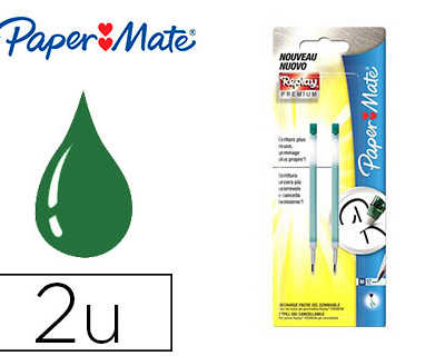 recharge-paper-mate-stylo-roller-replay-premium-encre-effa-able-couleur-vert-set-2-unit-s