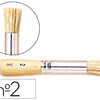 BROSSE À POCHER RAPHAËL SOIE Nº2 VIROLE FER BLANC NICKELÉ MANCHE BOIS BRUT BROSSE À POCHER RAPHAËL SOIE Nº2 VIROLE FER BLANC NICKELÉ MANCHE BOIS BRUT