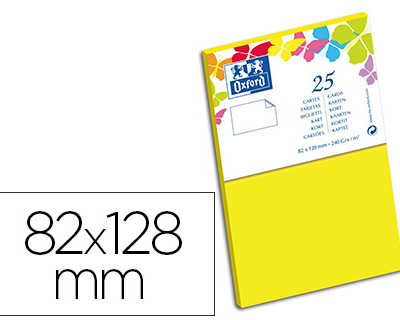 carte-oxford-v-lin-82x128mm-240g-coloris-jaune-canari-tui-25-unit-s