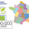 CARTE MUETTE FRANCE ADMINISTRATIVE BOUCHUT GRANDRÉMY 80x120CM CARTE MUETTE FRANCE ADMINISTRATIVE BOUCHUT GRANDRÉMY 80x120CM