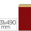 POCHETTE KRAFT VERGA 60G 310X8 0X490MM COLORIS ROUGE