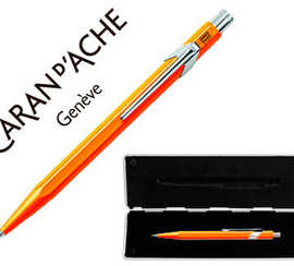 porte-mine-caran-d-ache-844-classic-line-aluminium-mine-0-7mm-bouton-poussoir-r-servoir-mines-gomme-corps-orange-tui