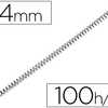 SPIRALE Q-CONNECT MÉTALLIQUE RELIEUR PAS 4:1 100F CALIBRE 1MM DIAMÈTRE 14MM COLORIS NOIR BOÎTE 100 UNITÉS SPIRALE Q-CONNECT MÉTALLIQUE RELIEUR PAS 4:1 100F CALIBRE 1MM DIAMÈTRE 14MM COLORIS NOIR BOÎTE 100 UNITÉS