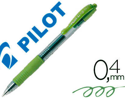stylo-bille-pilot-g2-7-fun-ecriture-moyenne-0-4mm-encre-gel-ratractable-corps-translucide-grip-caoutchouc-citron-vert