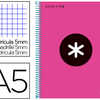 CAHIER SPIRALE LIDERPAPEL ANTA RTIK A5 240P 100G COUVERTURE REMBORDAE QUADRILLAGE 5MM 6 TROUS COIL-LOCK COLORIS ROSE FLU CAHIER SPIRALE LIDERPAPEL ANTA RTIK A5 240P 100G COUVERTURE REMBORDAE QUADRILLAGE 5MM 6 TROUS COIL-LOCK COLORIS ROSE FLU