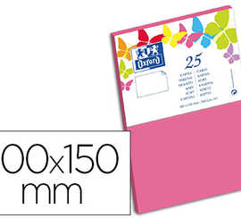 carte-oxford-valin-100x150mm-2-40g-coloris-rose-atui-25-unitas