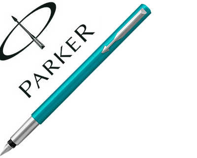 stylo-plume-parker-vector-ct-p-ointe-moyenne-corps-bleu-canard