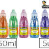 PEINTURE À L'EAU PAILLETÉE CLÉOPÂTRE COLORIS ORANGE VERT MAGENTA BLEU ET VIOLET 250ML LOT DE 5 FLACONS PEINTURE À L'EAU PAILLETÉE CLÉOPÂTRE COLORIS ORANGE VERT MAGENTA BLEU ET VIOLET 250ML LOT DE 5 FLACONS