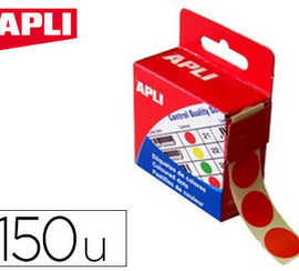 pastille-adhasive-apli-agipa-d-iametre-15mm-permanente-coloris-rouge-bo-te-150-unitas