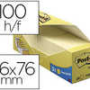 BLOC-NOTES POST-IT 76X76MM 100 F/BLOC COLORIS JAUNE BARQUETTE 24 BLOCS (18+6 GRATUITS) BLOC-NOTES POST-IT 76X76MM 100 F/BLOC COLORIS JAUNE BARQUETTE 24 BLOCS (18+6 GRATUITS)