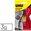 COLLE RAPIDE UHU POWER GLUE DO SEUR APPLICATION PRACISE PROPRE COLLE MULTI-MATARIAUX FLACON 3G