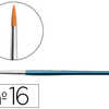 PINCEAU JPC CRÉATIONS ROND VIROLE ALUMINIUM POILS SYNTHÉTIQUES Nº16 OCRE JAUNE MANCHE COURT BOIS BLEU MÉTALLISÉ PINCEAU JPC CRÉATIONS ROND VIROLE ALUMINIUM POILS SYNTHÉTIQUES Nº16 OCRE JAUNE MANCHE COURT BOIS BLEU MÉTALLISÉ