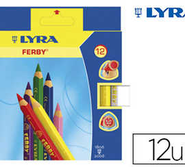 crayon-couleur-lyra-ferby-tria-ngulaire-120mm-extramita-fermae-usage-aconome-mine-6-25mm-diametre-atui-carton-12-unitas