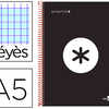 CAHIER SPIRALE LIDERPAPEL ANTA RTIK A5 240P 100G COUVERTURE REMBORDAE SAYES MICROPERFORA 5 BANDES COLORIS NOIR CAHIER SPIRALE LIDERPAPEL ANTA RTIK A5 240P 100G COUVERTURE REMBORDAE SAYES MICROPERFORA 5 BANDES COLORIS NOIR