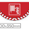 STICKER DE SIGNALISATION CEP RIA ROBINET D'INCENDIE ARMÉ POUR POSE AU SOL 700X350MM