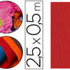 PAPIER CRAPON CLAIREFONTAINE D ENSITA CRÊPAGE 60% 40G/M2 50CMX2.5M UNICOLORE ROUGE PAPIER CRAPON CLAIREFONTAINE D ENSITA CRÊPAGE 60% 40G/M2 50CMX2.5M UNICOLORE ROUGE