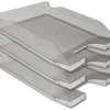 CORBEILLE ACOURRIER Q-CONNECT POLYPROPYLENE DOCUMENTS A4 240X320MM EMPILABLE 350X255X65MM COLORIS GRIS TRANSPARENT CORBEILLE ACOURRIER Q-CONNECT POLYPROPYLENE DOCUMENTS A4 240X320MM EMPILABLE 350X255X65MM COLORIS GRIS TRANSPARENT