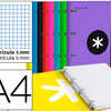 CLASSEUR LIDERPAPEL ANTARTIK 4 ANNEAUX RONDS 40MM A4 CARTON REMBORDÉ FEUILLETS MOBILES Q5X5 COLORIS ASSORTIS CLASSEUR LIDERPAPEL ANTARTIK 4 ANNEAUX RONDS 40MM A4 CARTON REMBORDÉ FEUILLETS MOBILES Q5X5 COLORIS ASSORTIS