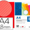 PLAT COUVERTURE LIDERPAPEL PPL ONDULÉ DOSSIER RELIURE ÉPAISSEUR 0.8MM A4 TRANSLUCIDE ROUGE BOÎTE 50U PLAT COUVERTURE LIDERPAPEL PPL ONDULÉ DOSSIER RELIURE ÉPAISSEUR 0.8MM A4 TRANSLUCIDE ROUGE BOÎTE 50U