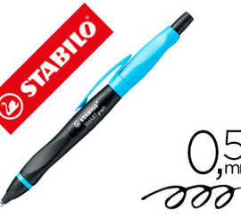 stylo-bille-stabilo-smartball-droitier-criture-moyenne-0-5mm-grip-ergonomique-caoutchouc-pointe-stylet-tactile-noir