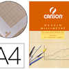 BLOC PAPIER MILLIMATRE CANSON OPAQUE LISSE RASISTANT 90G A4 210X297MM COLORIS BISTRE 50F