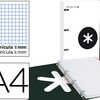CLASSEUR LIDERPAPEL ANTARTIK 4 ANNEAUX RONDS 40MM A4 CARTON REMBORDA FEUILLETS MOBILES QUADRILLAGE 5MM COLORIS BLANC CLASSEUR LIDERPAPEL ANTARTIK 4 ANNEAUX RONDS 40MM A4 CARTON REMBORDA FEUILLETS MOBILES QUADRILLAGE 5MM COLORIS BLANC