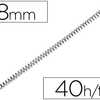 SPIRALE Q-CONNECT MÉTALLIQUE RELIEUR PAS 4:1 40F CALIBRE 1MM DIAMÈTRE 8MM COLORIS NOIR BOÎTE 200 UNITÉS SPIRALE Q-CONNECT MÉTALLIQUE RELIEUR PAS 4:1 40F CALIBRE 1MM DIAMÈTRE 8MM COLORIS NOIR BOÎTE 200 UNITÉS