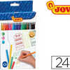 FEUTRE COLORIAGE JOVI LAVABLE CAPUCHON SACURITA VENTILA POINTE SOLIDE 3MM 2 FORMATS FINE/MAXI POCHETTE 24 UNITAS FEUTRE COLORIAGE JOVI LAVABLE CAPUCHON SACURITA VENTILA POINTE SOLIDE 3MM 2 FORMATS FINE/MAXI POCHETTE 24 UNITAS