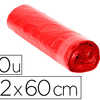 SAC POUBELLE DOMESTIQUE 52X60C M CALIBRE 70 CAPACITA 20L COLORIS ROUGE ROULEAU 20 UNITAS SAC POUBELLE DOMESTIQUE 52X60C M CALIBRE 70 CAPACITA 20L COLORIS ROUGE ROULEAU 20 UNITAS