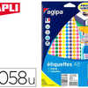 PASTILLE ADHASIVE APLI AGIPA D IAMETRE 8MM PERMANENTE COLORIS ASSORTIS POCHETTE 2058 UNITAS PASTILLE ADHASIVE APLI AGIPA D IAMETRE 8MM PERMANENTE COLORIS ASSORTIS POCHETTE 2058 UNITAS
