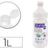 GOUACHE SCOLAIRE LIDERPAPEL LI QUIDE LAVABLE FERMETURE SÉCURITÉ BRILLANTE COLORIS BLANC 1000ML GOUACHE SCOLAIRE LIDERPAPEL LI QUIDE LAVABLE FERMETURE SÉCURITÉ BRILLANTE COLORIS BLANC 1000ML