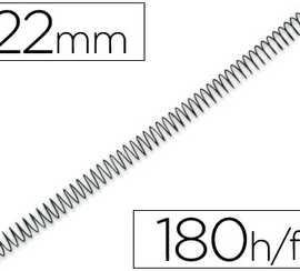 spirale-q-connect-m-tallique-relieur-pas-5-1-180f-calibre-1-2mm-diam-tre-22mm-coloris-noir-bo-te-100u