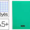 CAHIER PIQUA CLAIREFONTAINE CO UVERTURE POLYPROPYLENE TRANSPARENTE A5+ 17X22CM 96 PAGES 90G SAYES COLORIS VERT CAHIER PIQUA CLAIREFONTAINE CO UVERTURE POLYPROPYLENE TRANSPARENTE A5+ 17X22CM 96 PAGES 90G SAYES COLORIS VERT