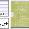 CAHIER CLAIREFONTAINE MATERNEL LE COUVERTURE CARTE OFFSET 17X22CM 32 PAGES 16 DOUBLE LIGNE 4MM/16 UNIES 90G VERT