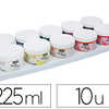 GOUACHE DOIGT PABAO TACTICOLOR SOCLE PLASTIQUE COLORIS ASSORTIS 10 POTS 225ML GOUACHE DOIGT PABAO TACTICOLOR SOCLE PLASTIQUE COLORIS ASSORTIS 10 POTS 225ML