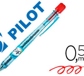stylo-bille-pilot-b2p-moyen-0-5mm-r-tractable-rechargeable-corps-translucide-bleut-plastique-recycl-couleur-rouge