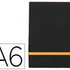POCHETTE RHODIARAMA WEBPOCKET A6 9X14CM COUVERTURE SIMILI CUIR NOIR INTÉRIEUR IMPRIMÉ FERMETURE ÉLASTIQUE ORANGE POCHETTE RHODIARAMA WEBPOCKET A6 9X14CM COUVERTURE SIMILI CUIR NOIR INTÉRIEUR IMPRIMÉ FERMETURE ÉLASTIQUE ORANGE