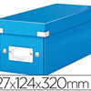 BOÎTE RANGEMENT LEITZ CLICK&STORE WOW PLIABLE L127XH124XP320MM SURFACE LAMINÉE PORTE-ÉTIQUETTE COLORIS BLEU BOÎTE RANGEMENT LEITZ CLICK&STORE WOW PLIABLE L127XH124XP320MM SURFACE LAMINÉE PORTE-ÉTIQUETTE COLORIS BLEU