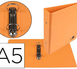 classeur-liderpapel-2-anneaux-ronds-40mm-a5-carton-remborda-pvc-coloris-orange