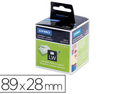 rouleau-atiquettes-dymo-label-writer-28x89mm-130-atiquettes-2-rouleaux-support-papier