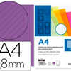 PLAT COUVERTURE LIDERPAPEL PPL ONDULÉ DOSSIER RELIURE ÉPAISSEUR 0.8MM A4 TRANSLUCIDE VIOLET BOÎTE 50U